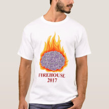 2017 Flaming Brain Men's Crew Neck Tee