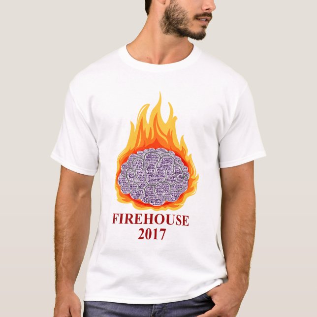 2017 Flaming Brain Men's Crew Neck Tee (Front)