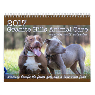 2017 GHAC monthly wall calendar
