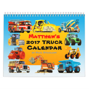 2017 Giant Construction Truck Calendar