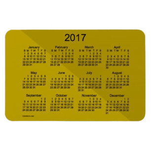 2017 Gold Angle Art Calendar by Janz 4x6 Magnet