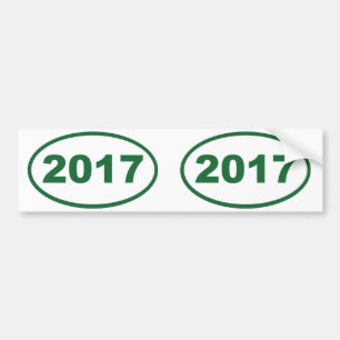 2017 green bumper sticker