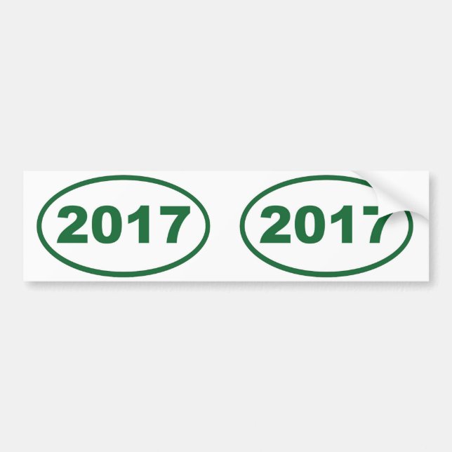 2017 green bumper sticker (Front)