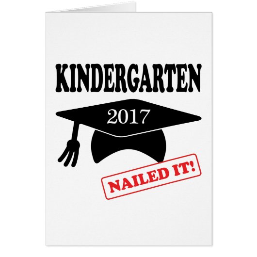 2017 Kindergarten Nailed It Cards (Front)