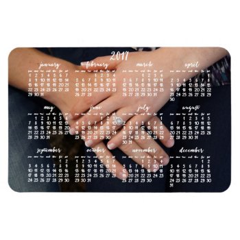 2017 Magnetic Calendar Photo Magnet 4x6 by online_store at Zazzle