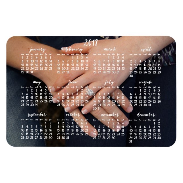 2017 Magnetic Calendar Photo Magnet 4x6 (Horizontal)