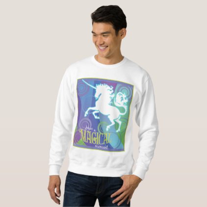 2017 Mink Mode Magical Unicorn Men&#39;s Sweatshirt