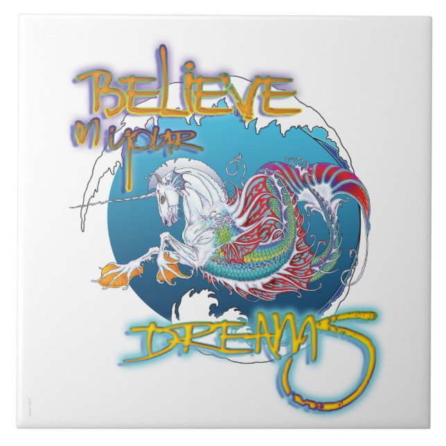 2017 Mink Nest Hippicorn 6" Tile Words (Front)