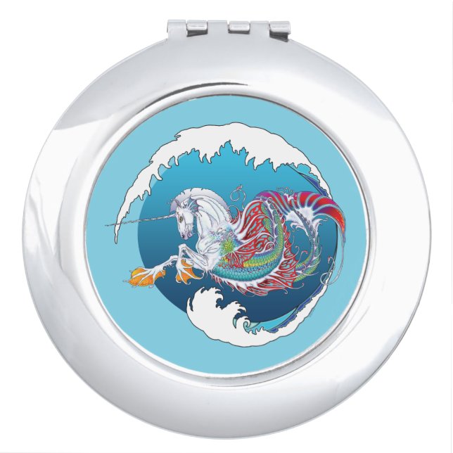 2017 Mink Nest Hippicorn Compact Mirror Ocean (Front)