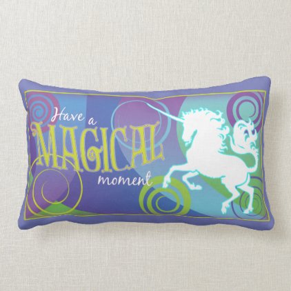 2017 Mink Nest Magical Unicorn Lumbar Pillow