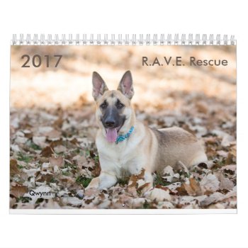 2017 R.a.v.e. Rescue Calendar by Jenny_VanderMeer at Zazzle