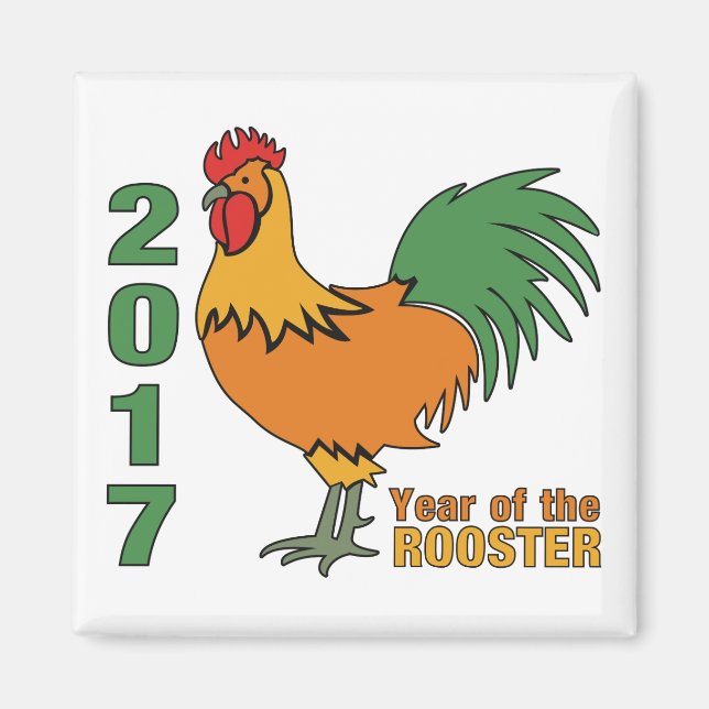2017 Rooster magnet (Front)