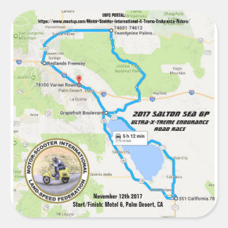 2017 SALTON SEA GP SQUARE STICKER