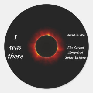 2017 Solar Eclipse “I was there” edition Classic Round Sticker