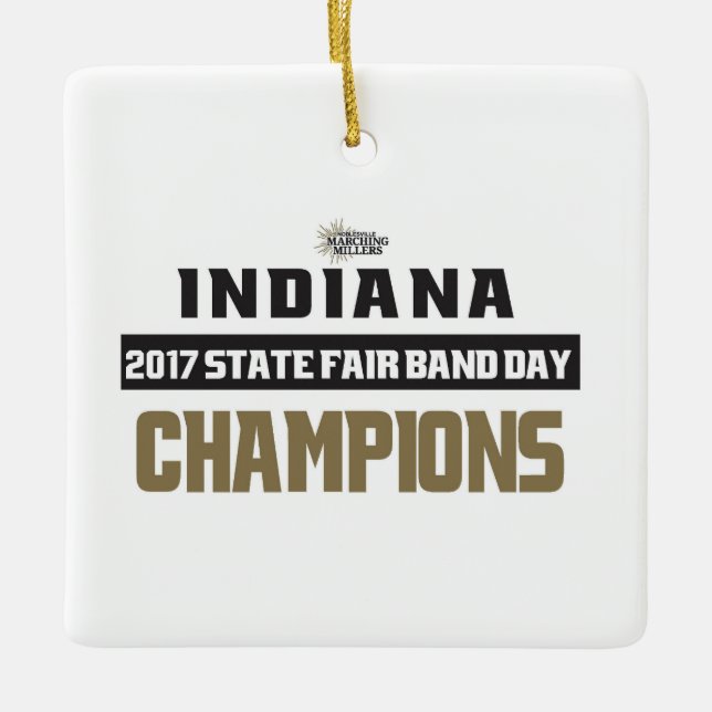 2017 State Fair Band Day Champions - Sirens Season Ceramic Ornament (Front)