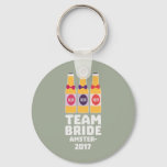 2017 Team Bride Amsterdam Zn034 Keychain at Zazzle