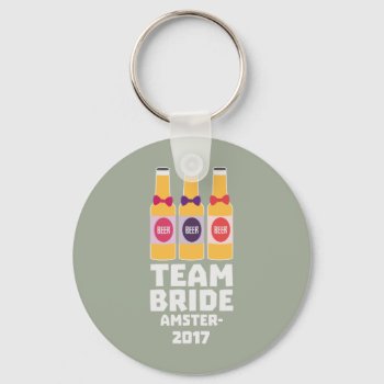 2017 Team Bride Amsterdam Zn034 Keychain by i_love_cotton at Zazzle