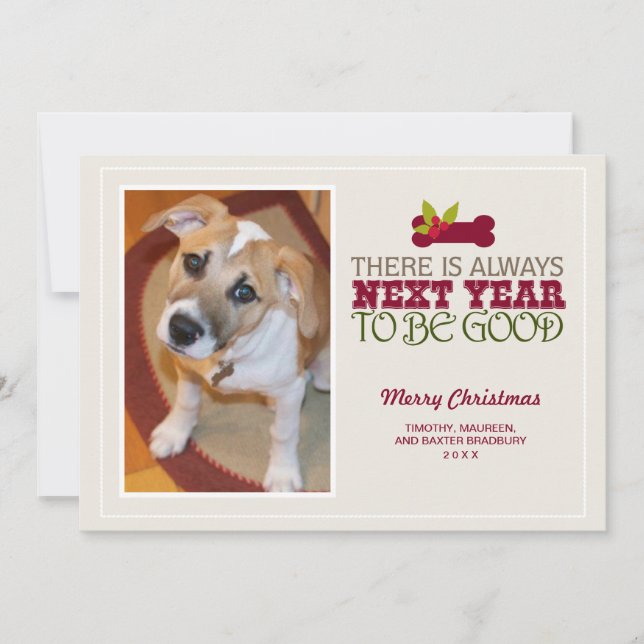 2017 There is Always Next Year | Holiday PhotoCard Card (Front)