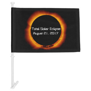 2017 Total Solar Eclipse Car Flag
