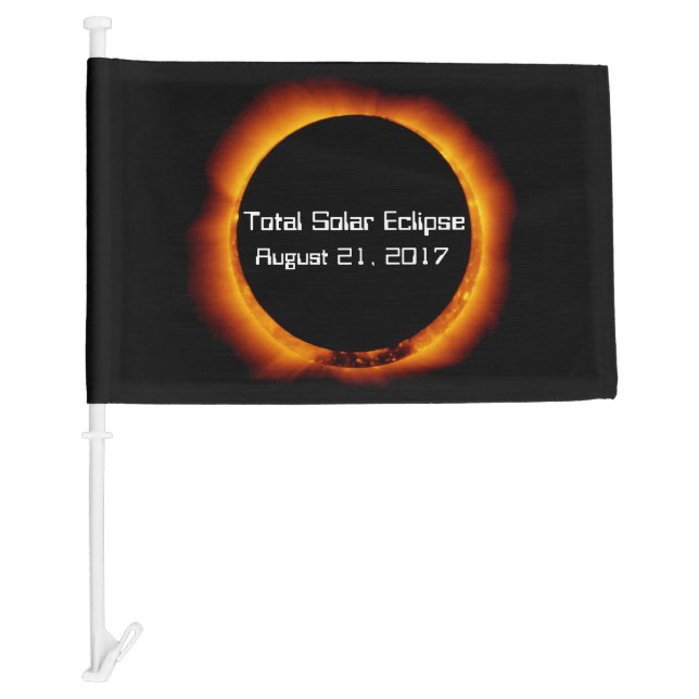 2017 Total Solar Eclipse Car Flag (Front)