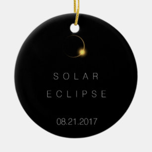 2017 Total Solar Eclipse Ceramic Ornament