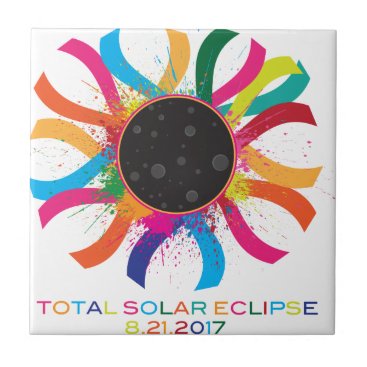 2017 Total Solar Eclipse Corona Text Color Tile 2017 Total Solar Eclipse Corona Text Color Tile