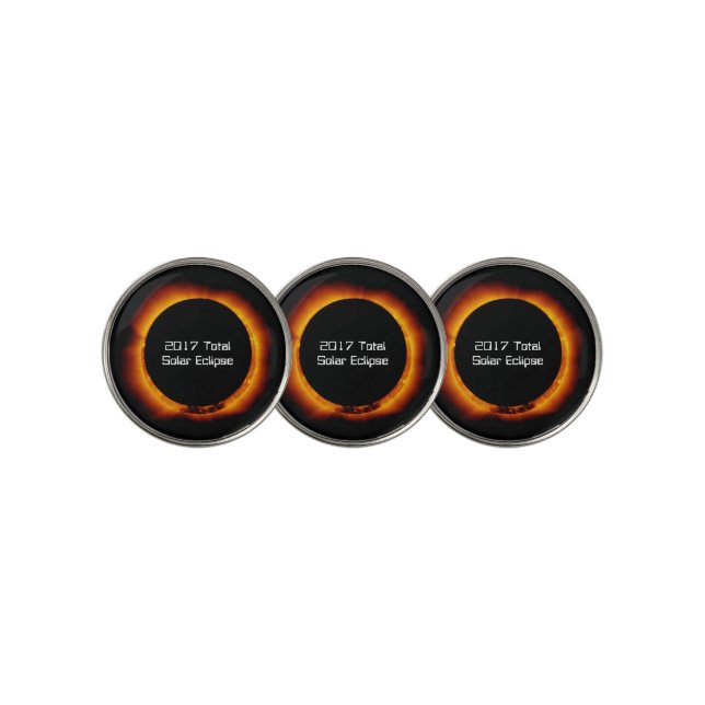 2017 Total Solar Eclipse Golf Ball Marker (3 Up)