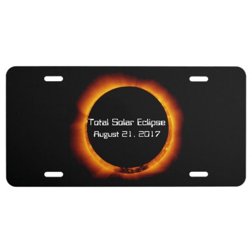 2017 Total Solar Eclipse License Plate