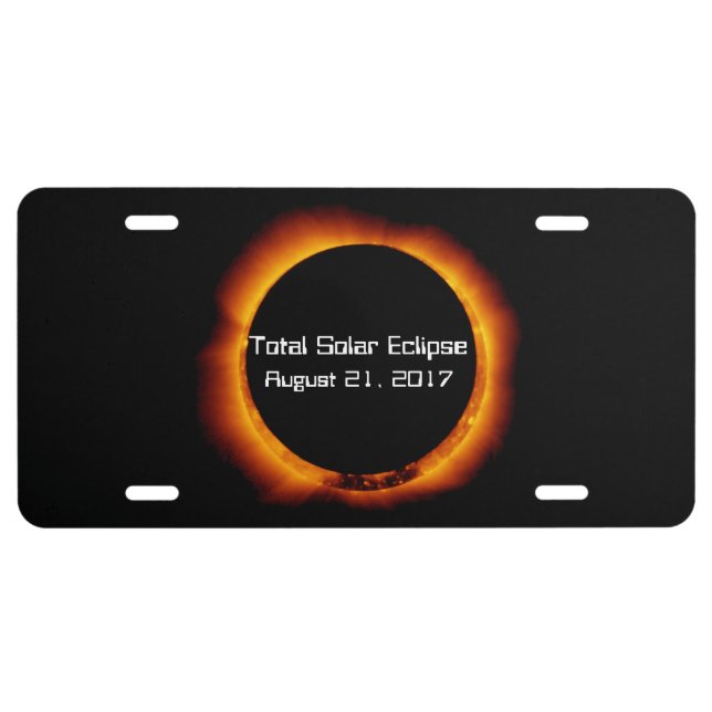 2017 Total Solar Eclipse License Plate (Front)