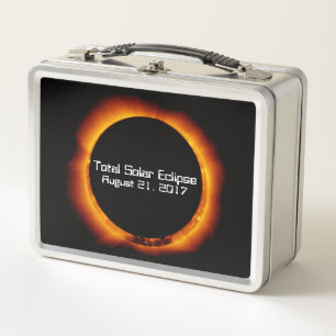 2017 Total Solar Eclipse Metal Lunch Box