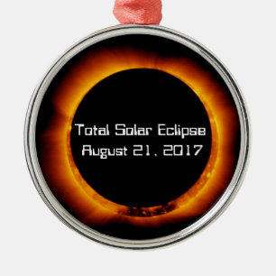 2017 Total Solar Eclipse Metal Ornament