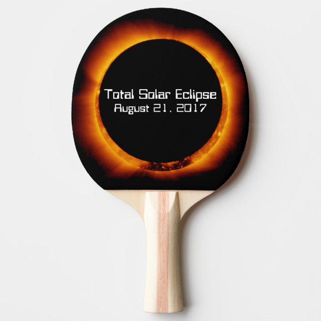 2017 Total Solar Eclipse Ping-Pong Paddle (Front)
