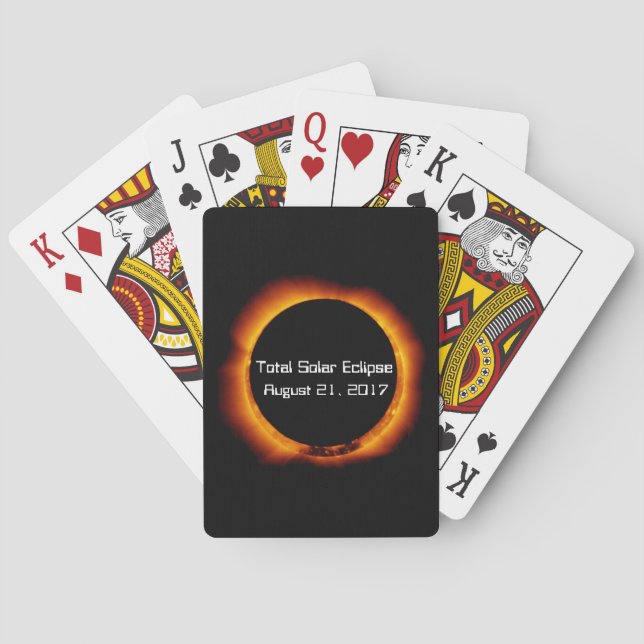 2017 Total Solar Eclipse Poker Cards (Back)