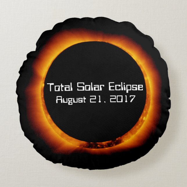 2017 Total Solar Eclipse Round Pillow (Front)