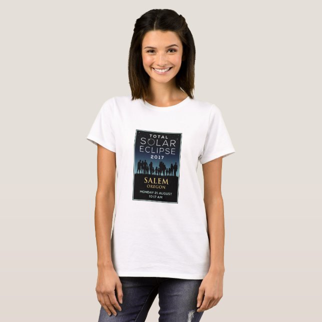 2017 Total Solar Eclipse - Salem, OR T-Shirt (Front Full)