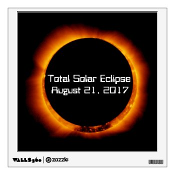 2017 Total Solar Eclipse Wall Sticker by GigaPacket at Zazzle