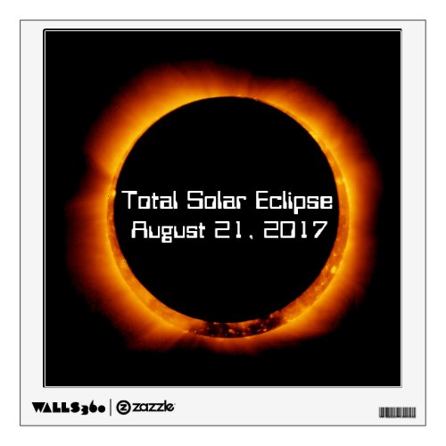 2017 Total Solar Eclipse Wall Sticker