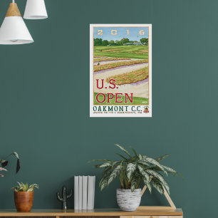 2017 USA Open golf Oakmont Country Club gifts Poster