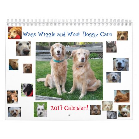 2017 Wags Wiggle & Woof Doggy Care Calendar