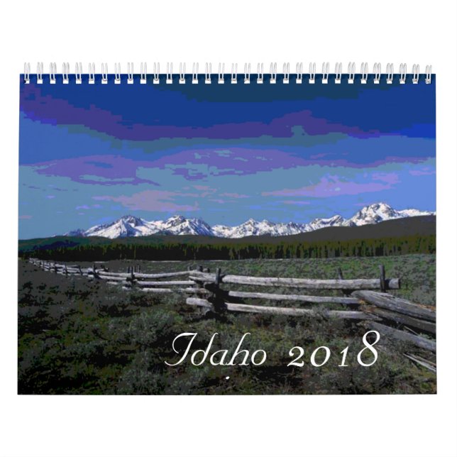 2018 Artistic Idaho scenic calendar (Cover)