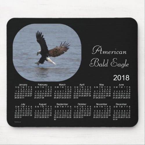 2018 Bald Eagle Calendar by Janz Mouse Pad