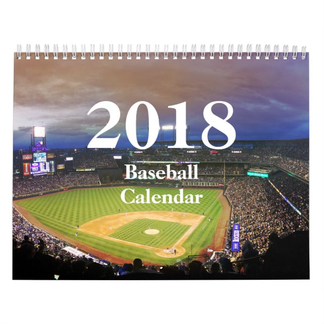 2018 Baseball Calendar-HAMbyWhiteGlove Calendar (Cover)