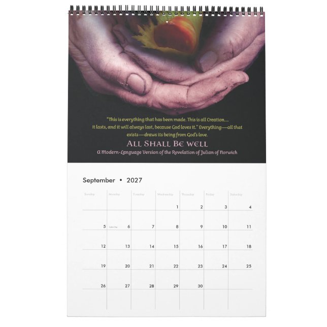 2018 Calendar AN ANAMCHARA SAMPLER (Sep 2027)