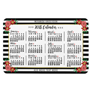 2018 Calendar (See Description for New Version) Magnet