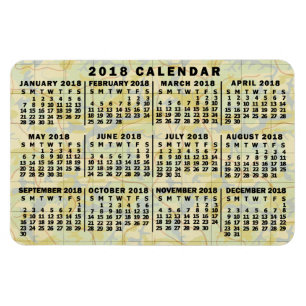 2018 Calendar (See Description for New Version) Magnet