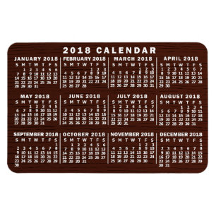 2018 Calendar (See Description for New Version) Magnet