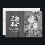 2018 Chalkboard Doodle Christmas Photo Holiday Card<br><div class="desc">Get "oohs and aahs" from family and friends this Christmas season when you send this unique Christmas card design featuring a chalkboard background with whimsical typography and doodle icons forming the text "2018"! Contact us if you would like this design modified for your specific number of photos or if you...</div>
