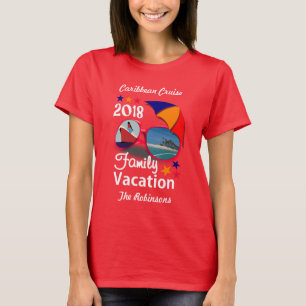 2018 Family Vacation Cruise Graphic Personalized T-Shirt