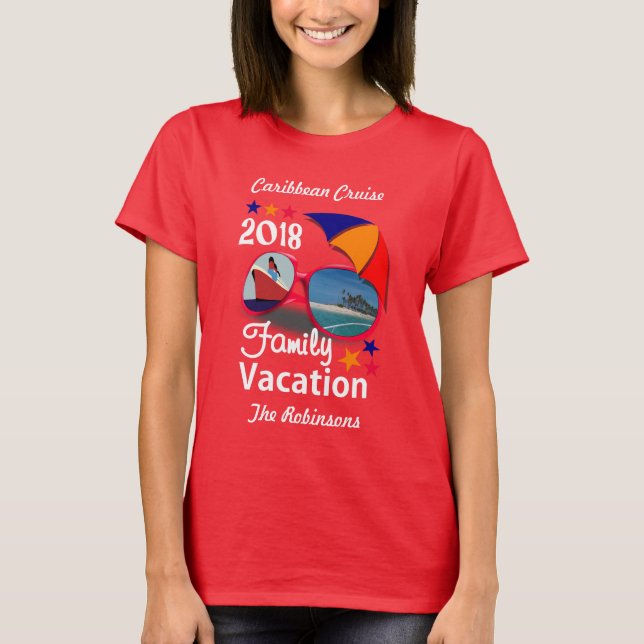 2018 Family Vacation  Cruise Graphic Personalized T-Shirt (Front)