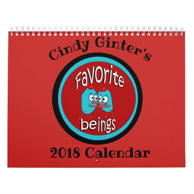 2018 Favorite Beings Autism Charity Calendar (Cover)